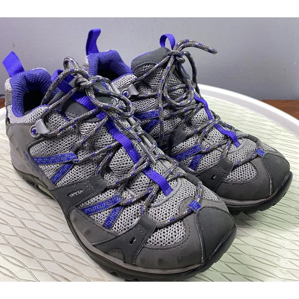 Merrell Womens Ulta Marine Charcoal & Blue Hiking shoes Gore-Tex Vibram‎ Sz.7